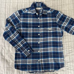 Taylor Stitch The Crater Shirt in Blue Plaid